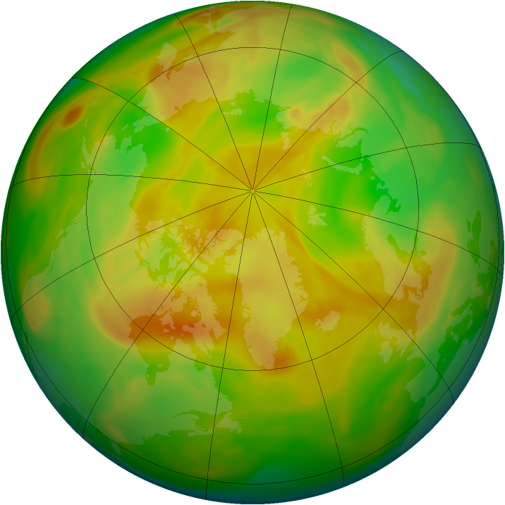 Arctic ozone map for 10 May 2005